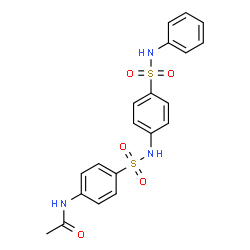 ChemSpider 2D Image | N-(4-{[4-(Phenylsulfamoyl)phenyl]sulfamoyl}phenyl)acetamide | C20H19N3O5S2