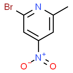 ChemSpider 2D Image | 2-Bromo-6-methyl-4-nitropyridine | C6H5BrN2O2