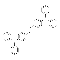 ChemSpider 2D Image | 4,4'-[(E)-1,2-Ethenediyl]bis(N,N-diphenylaniline) | C38H30N2
