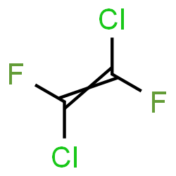 ChemSpider 2D Image | 1,2-Dichloro-1,2-difluoroethene | C2Cl2F2
