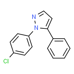 ChemSpider 2D Image | 1-(4-Chlorophenyl)-5-phenyl-1H-pyrazole | C15H11ClN2