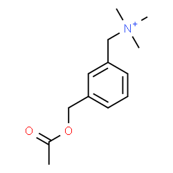 ChemSpider 2D Image | [3-(Acetoxymethyl)phenyl]-N,N,N-trimethylmethanaminium | C13H20NO2