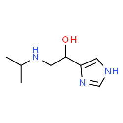 ChemSpider 2D Image | 1-(1H-Imidazol-4-yl)-2-(isopropylamino)ethanol | C8H15N3O