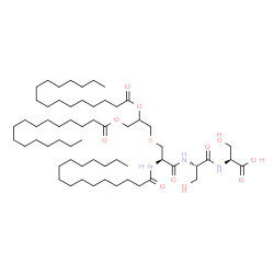ChemSpider 2D Image | tripalmitoyl-S-glyceryl-cysteinyl-seryl-serine | C60H113N3O11S