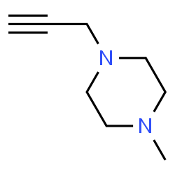 ChemSpider 2D Image | 1-Methyl-4-prop-2-ynyl-piperazine | C8H14N2