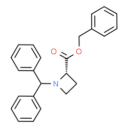 ChemSpider 2D Image | Benzyl (2S)-1-(diphenylmethyl)-2-azetidinecarboxylate | C24H23NO2