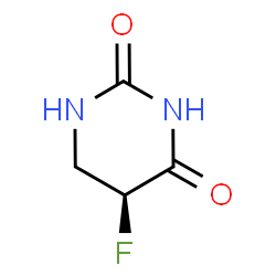 ChemSpider 2D Image | (5S)-5-Fluorodihydro-2,4(1H,3H)-pyrimidinedione | C4H5FN2O2