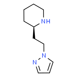 ChemSpider 2D Image | (2R)-2-[2-(1H-Pyrazol-1-yl)ethyl]piperidine | C10H17N3