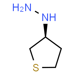 ChemSpider 2D Image | (3S)-Tetrahydro-3-thiophenylhydrazine | C4H10N2S