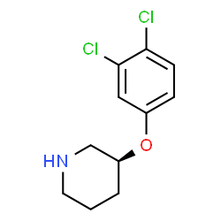 ChemSpider 2D Image | (3S)-3-(3,4-Dichlorophenoxy)piperidine | C11H13Cl2NO