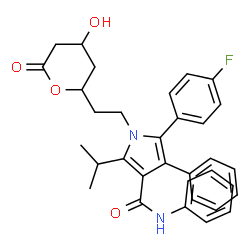 ChemSpider 2D Image | Atorvastatin lactone | C33H33FN2O4