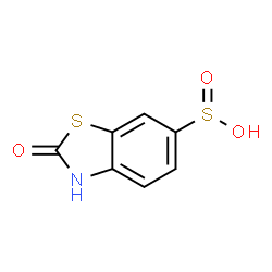 ChemSpider 2D Image | 2-Oxo-2,3-dihydro-1,3-benzothiazole-6-sulfinic acid | C7H5NO3S2