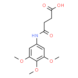 ChemSpider 2D Image | 4-Oxo-4-[(3,4,5-trimethoxyphenyl)amino]butanoic acid | C13H17NO6
