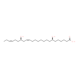 ChemSpider 2D Image | (7R,15Z,18R,21Z)-7,18-Dihydroxy-15,21-tetracosadienoic acid | C24H44O4