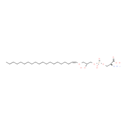 ChemSpider 2D Image | O-(Hydroxy{(2R)-2-hydroxy-3-[(1Z)-1-icosen-1-yloxy]propoxy}phosphoryl)-L-serine | C26H52NO8P