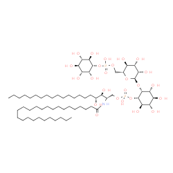 ChemSpider 2D Image | (2S,3S,4R)-2-(Hexacosanoylamino)-3,4-dihydroxyicosyl (1S,2R,3S,4S,5R,6R)-2,3,4,5-tetrahydroxy-6-{[6-O-(hydroxy{[(1S,2R,3R,4S,5S,6R)-2,3,4,5,6-pentahydroxycyclohexyl]oxy}phosphoryl)-alpha-D-mannopyrano
syl]oxy}cyclohexyl hydrogen phosphate | C64H125NO25P2