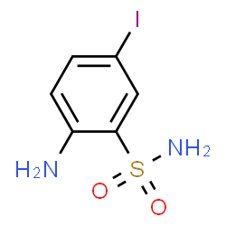ChemSpider 2D Image | 2-Amino-5-iodobenzenesulfonamide | C6H7IN2O2S