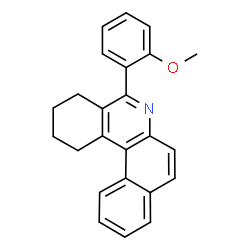 ChemSpider 2D Image | 5-(2-Methoxyphenyl)-1,2,3,4-tetrahydrobenzo[a]phenanthridine | C24H21NO