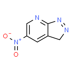 ChemSpider 2D Image | 5-nitro-1,3-dihydropyrazolo[3,4-b]pyridine | C6H5N4O2