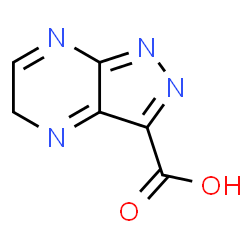 ChemSpider 2D Image | 1,5-dihydropyrazolo[3,4-b]pyrazine-3-carboxylic acid | C6H5N4O2