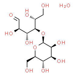 ChemSpider 2D Image | 4-O-beta-D-Mannopyranosyl-D-glucose hydrate (1:1) | C12H24O12