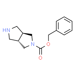 ChemSpider 2D Image | Benzyl (3aS,6aS)-hexahydropyrrolo[3,4-c]pyrrole-2(1H)-carboxylate | C14H18N2O2