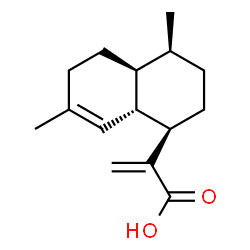 ChemSpider 2D Image | 2-[(1R,4S,4aS,8aS)-4,7-Dimethyl-1,2,3,4,4a,5,6,8a-octahydro-1-naphthalenyl]acrylic acid | C15H22O2