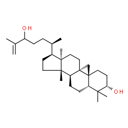 ChemSpider 2D Image | (3beta,9beta,10alpha,17alpha)-9,19-Cyclolanost-25-ene-3,24-diol | C30H50O2