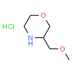 ChemSpider 2D Image | 3-(Methoxymethyl)morpholine hydrochloride | C6H14ClNO2
