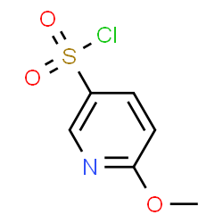 ChemSpider 2D Image | 6-Methoxy-3-pyridinesulfonyl chloride | C6H6ClNO3S