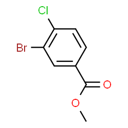 ChemSpider 2D Image | Methyl 3-bromo-4-chlorobenzoate | C8H6BrClO2