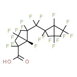ChemSpider 2D Image | (3R)-2,2,3,4,4,5,5,6,6,7,8,8,8-Tridecafluoro-3,7-bis(trifluoromethyl)octanoic acid | C10HF19O2
