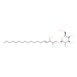 ChemSpider 2D Image | (4E)-2-Amino-3-hydroxy-4-octadecen-1-yl beta-L-galactopyranoside | C24H47NO7