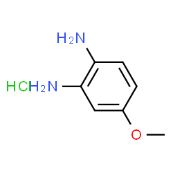 ChemSpider 2D Image | 4-Methoxybenzene-1,2-diamine hydrochloride | C7H11ClN2O