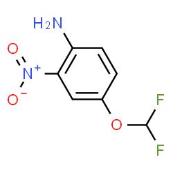 ChemSpider 2D Image | 4-Difluoromethoxy-2-Nitro-Aniline | C7H6F2N2O3