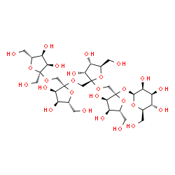 ChemSpider 2D Image | alpha-D-Psicofuranosyl-(2->1)-alpha-D-psicofuranosyl-(2->1)-alpha-D-psicofuranosyl-(2->1)-alpha-D-psicofuranosyl beta-D-mannopyranoside | C30H52O26