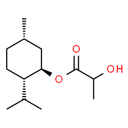 ChemSpider 2D Image | (1R,2S,5S)-2-Isopropyl-5-methylcyclohexyl 2-hydroxypropanoate | C13H24O3