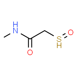 ChemSpider 2D Image | N-methyl-2-(oxo-$l^{3}-sulfanyl)acetamide | C3H6NO2S