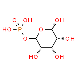 ChemSpider 2D Image | (3S,4S,5R,6S)-3,4,5,6-Tetrahydroxytetrahydro-2H-pyran-2-yl dihydrogen phosphate (non-preferred name) | C5H11O9P