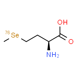 ChemSpider 2D Image | (2S)-2-Amino-4-[methyl(~76~Se)selanyl]butanoic acid | C5H11NO276Se