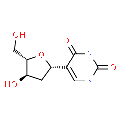 ChemSpider 2D Image | (5S)-2,5-Anhydro-4-deoxy-5-(2,4-dioxo-1,2,3,4-tetrahydro-5-pyrimidinyl)-D-erythro-pentitol | C9H12N2O5