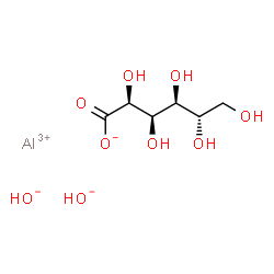 ChemSpider 2D Image | Aluminium L-gluconate hydroxide (1:1:2) | C6H13AlO9