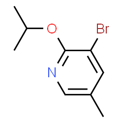 ChemSpider 2D Image | 3-Bromo-2-isopropoxy-5-methylpyridine | C9H12BrNO