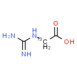 ChemSpider 2D Image | N-Carbamimidoyl(2-~13~C)glycine | C213CH7N3O2