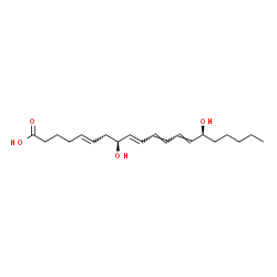 ChemSpider 2D Image | (5E,8S,9E,11E,13E,15S)-8,15-Dihydroxy-5,9,11,13-icosatetraenoic acid | C20H32O4