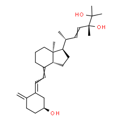 ChemSpider 2D Image | (3S,5E,7E,13alpha,14beta)-9,10-Secoergosta-5,7,10,22-tetraene-3,24,25-triol | C28H44O3