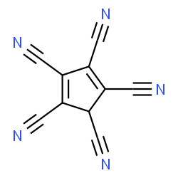 ChemSpider 2D Image | 1,3-Cyclopentadiene-1,2,3,4,5-pentacarbonitrile | C10HN5