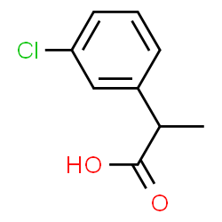 ChemSpider 2D Image | 2-(3-Chlorophenyl)propanoic acid | C9H9ClO2