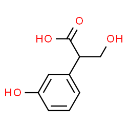 ChemSpider 2D Image | 3-Hydroxy-2-(3-hydroxyphenyl)propanoic acid | C9H10O4