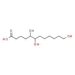 ChemSpider 2D Image | 5,6,12-Trihydroxydodecanoic acid | C12H24O5